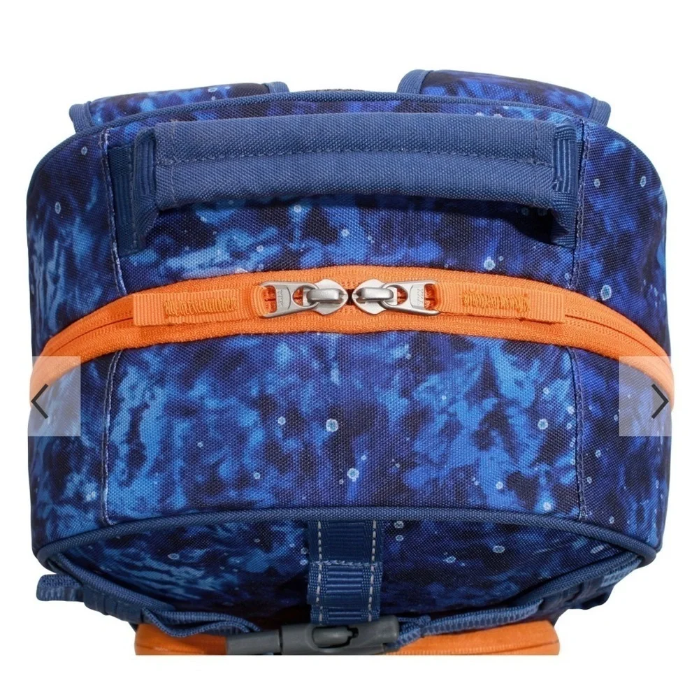 Pottery Barn Kids Mackenzie‎ SMALL 15” Navy Planet Tie-dye Backpack NEW G…
